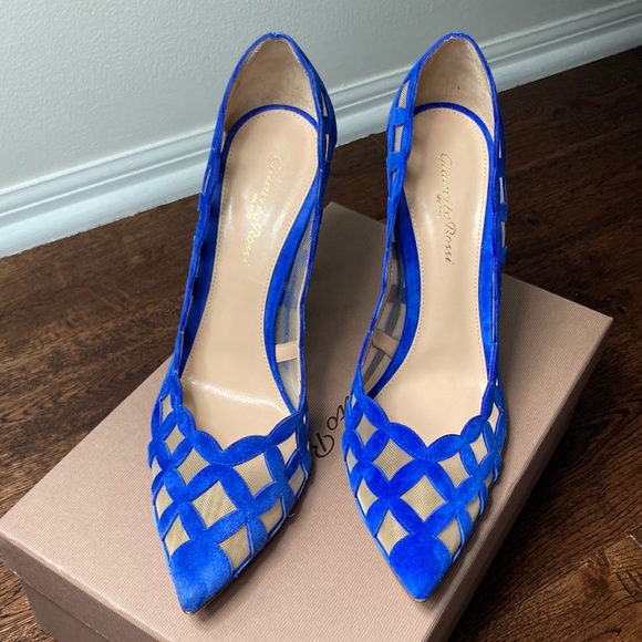 Gianvito Rossi Camoscio Ming Heels New - Picture 3 of 11